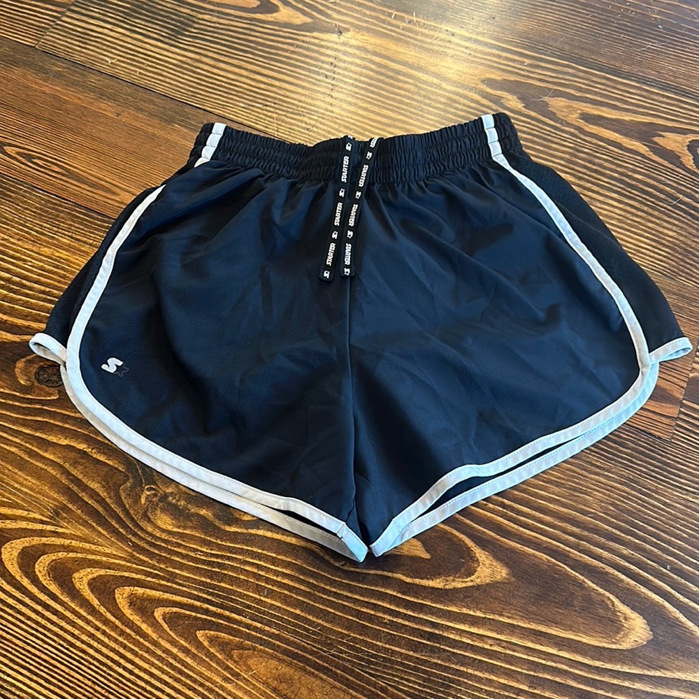Starter Women’s XS Black Athletic Gym Running Workout Shorts
